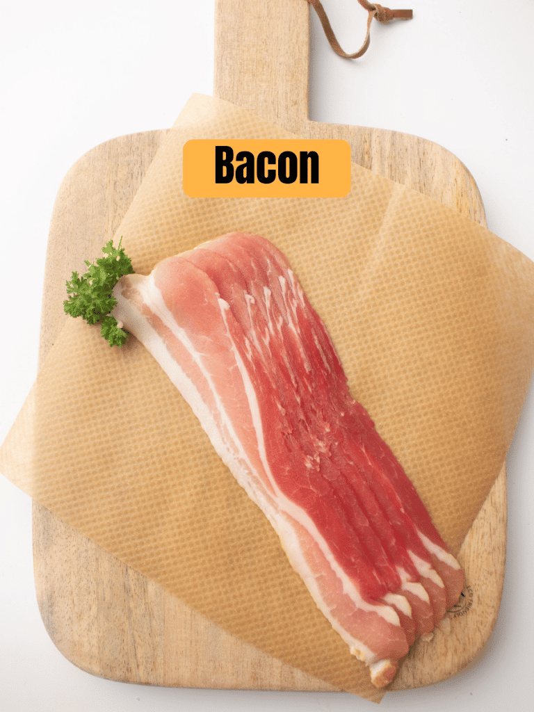 Air Fryer Bacon ingredients 