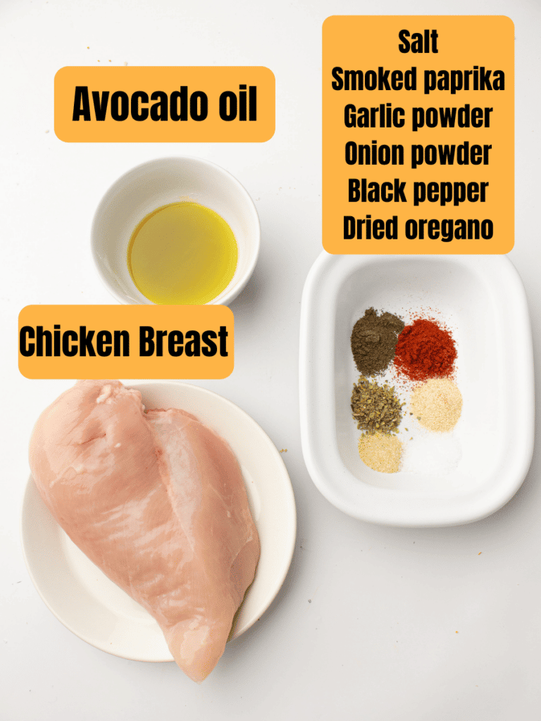 Air fryer chicken breast ingredients 