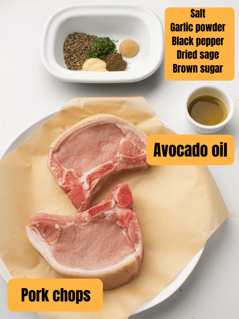 Air fryer pork chops ingredients 