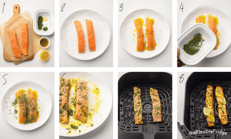 Air fryer salmon instructions picture