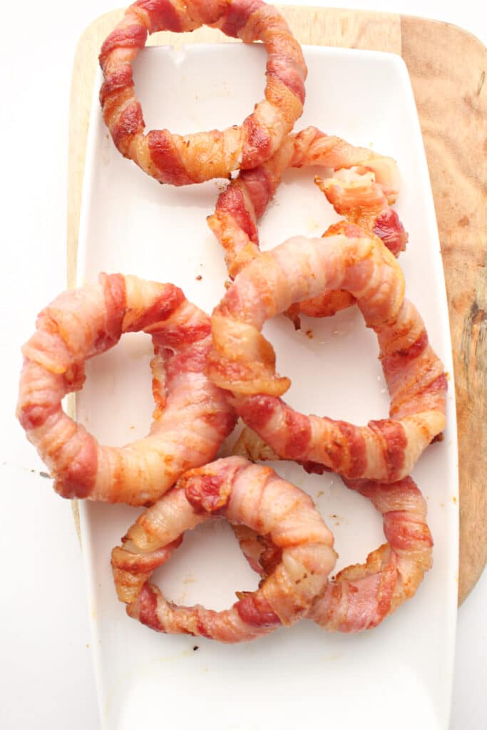 Air Fryer bacon onion rings
