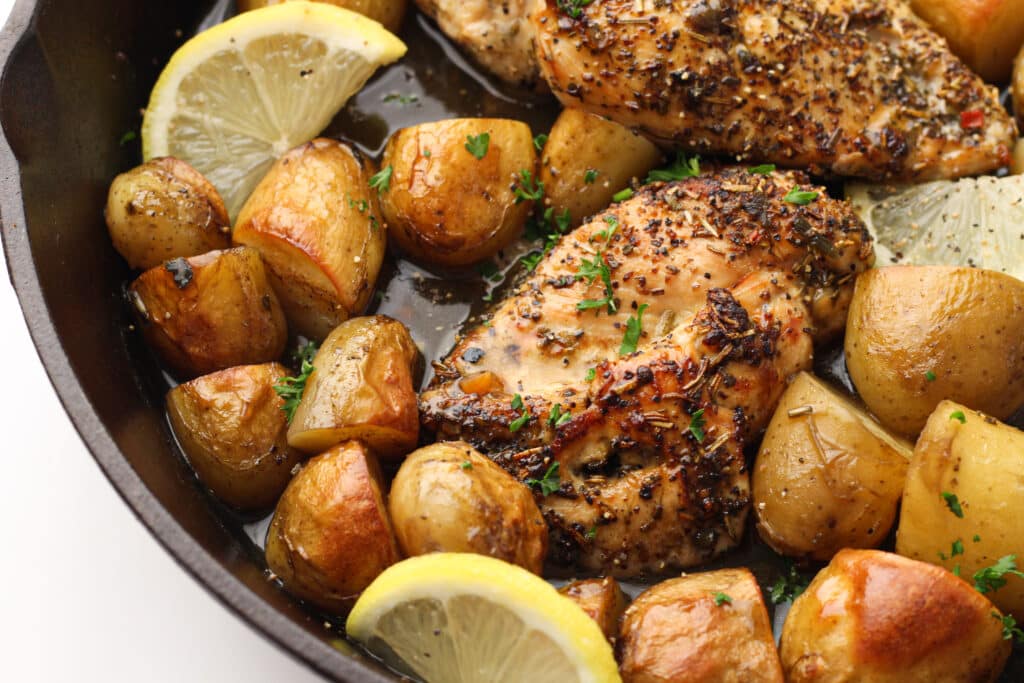 The Best-Cast Iron Skillet Chicken Breast Recipe (with potatoes)