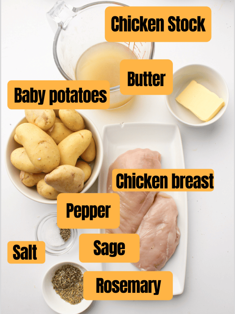 The Best-Cast Iron Skillet Chicken Breast Recipe (with potatoes) ingredients 