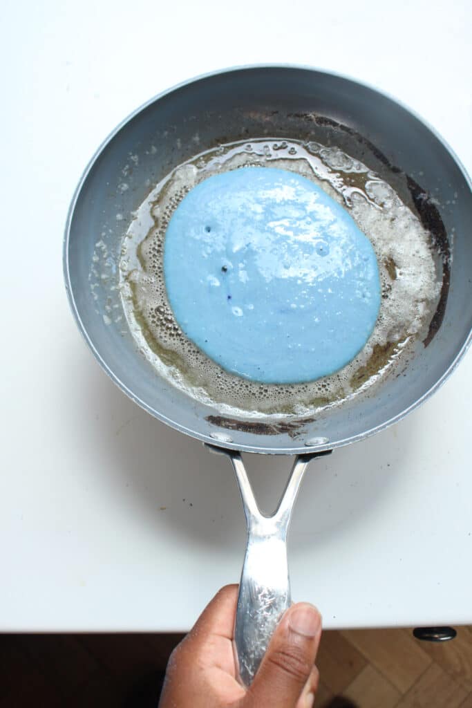 Blue pancakes