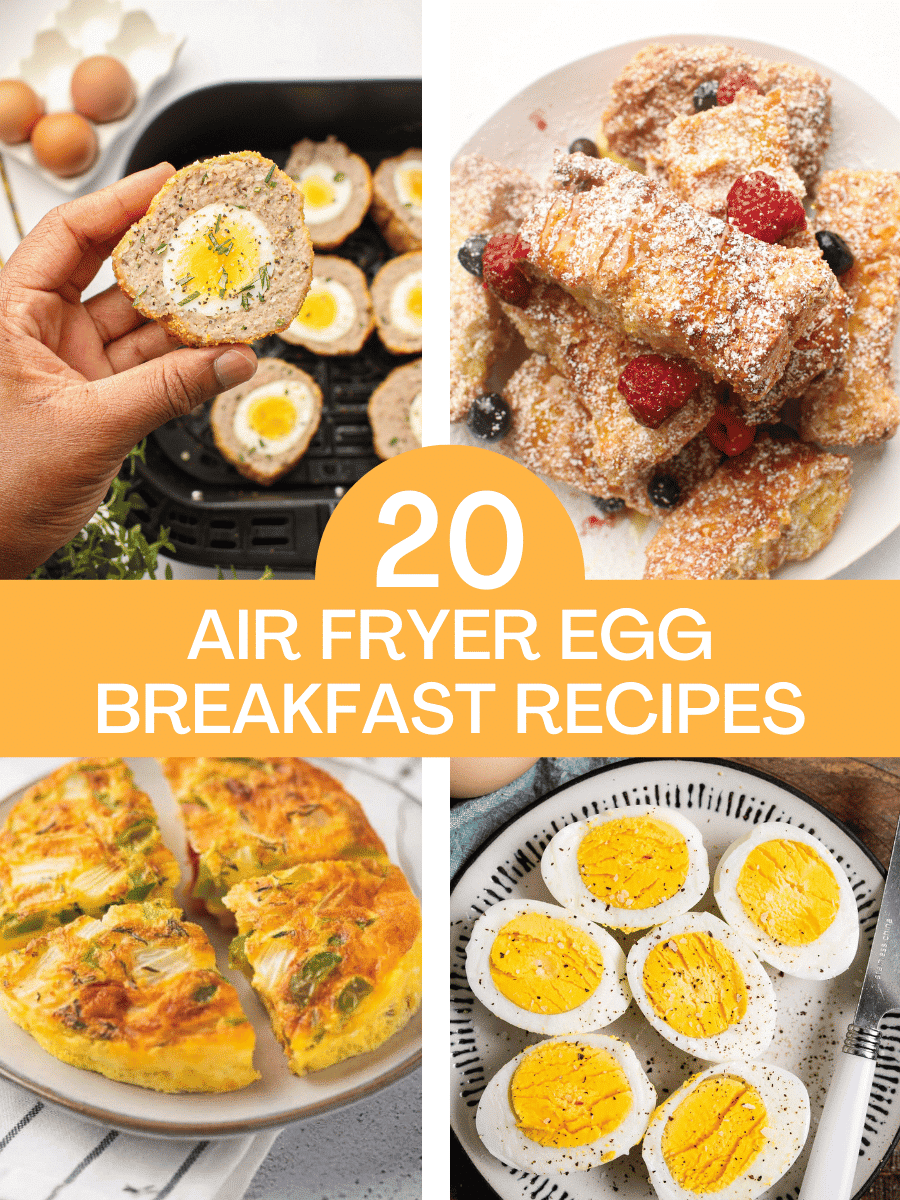 Air fryer breakfast using eggs