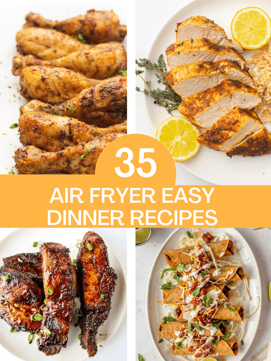 Easy air fryer dinner recipes (roundup)