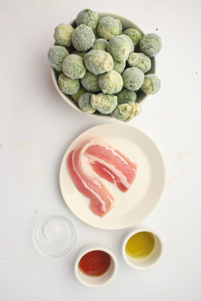 Air Fryer Maple Bacon Brussel Sprouts 