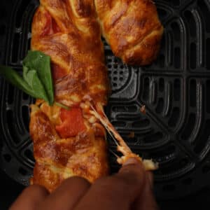 Air Fryer Pizza Candy Cane