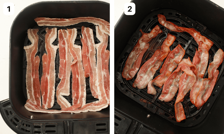 Air Fryer Frozen Bacon 

