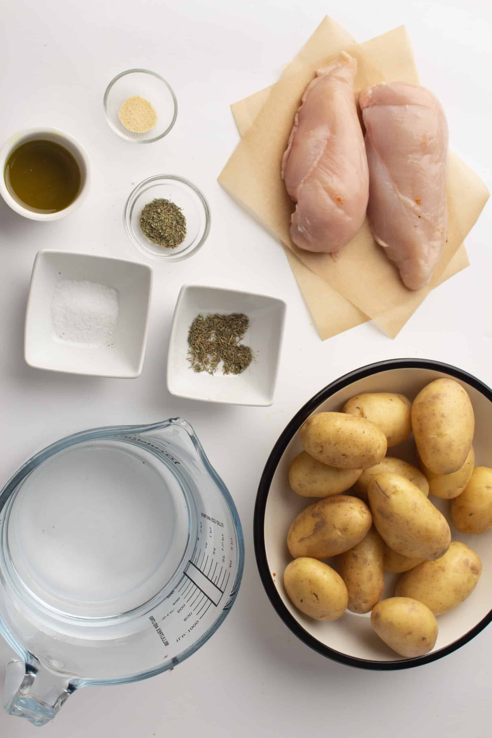 Instant pot chicken and potatoes ingredients