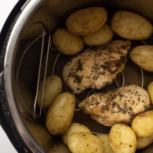 chicken and potatoes in the instant pot