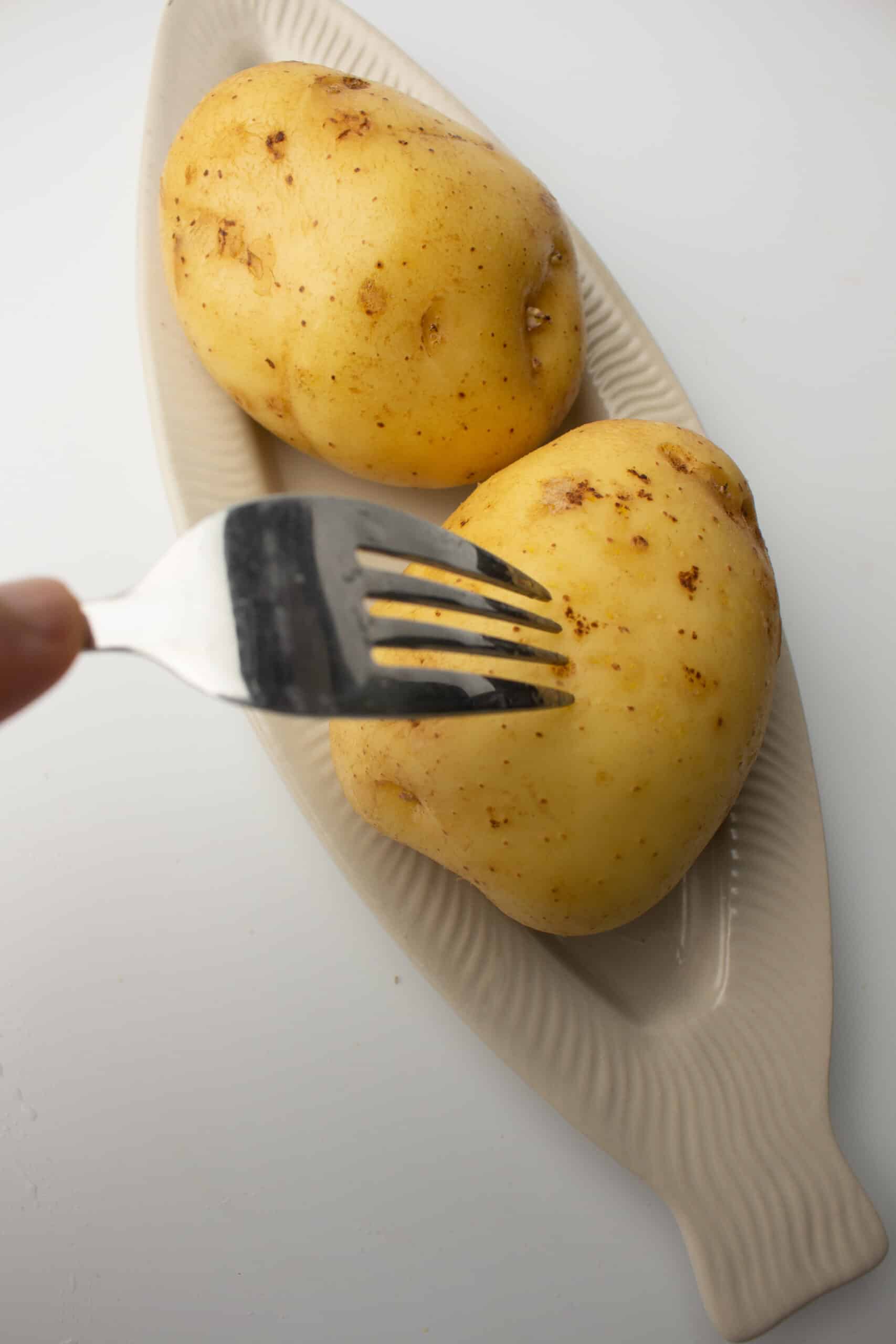 Stabbing potatoes