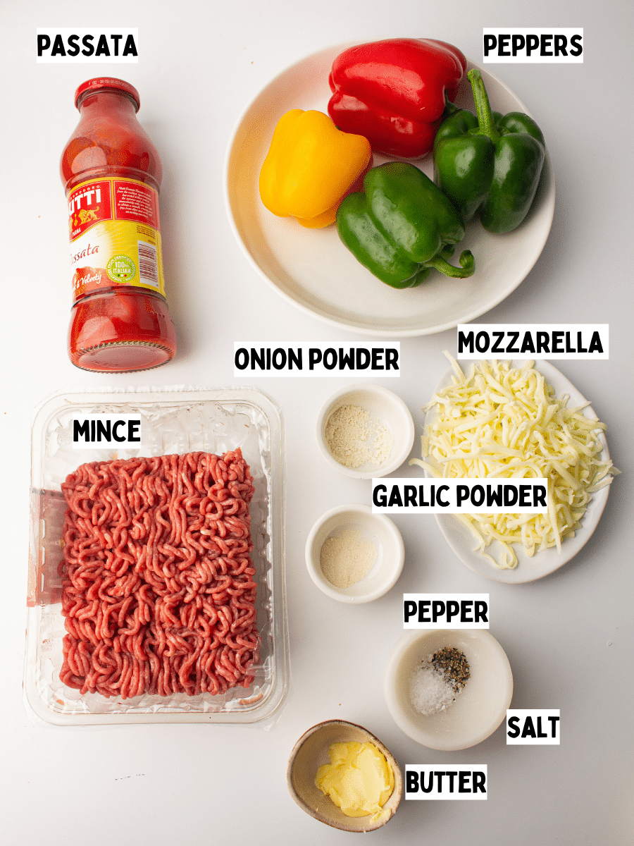 Air Fryer Stuffed Peppers ingredients 