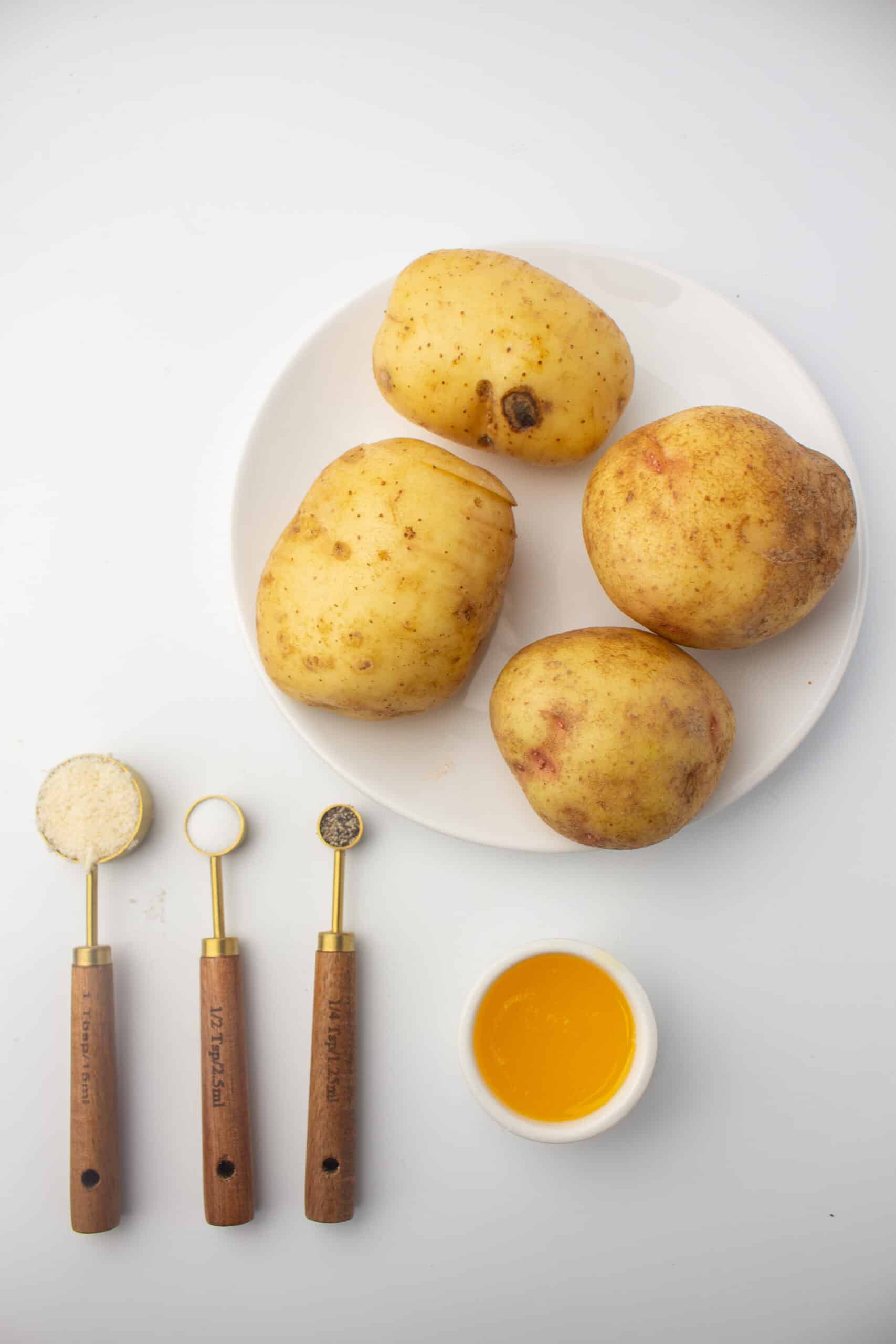 Ingredients for Air Fryer Hassleback Potatoes