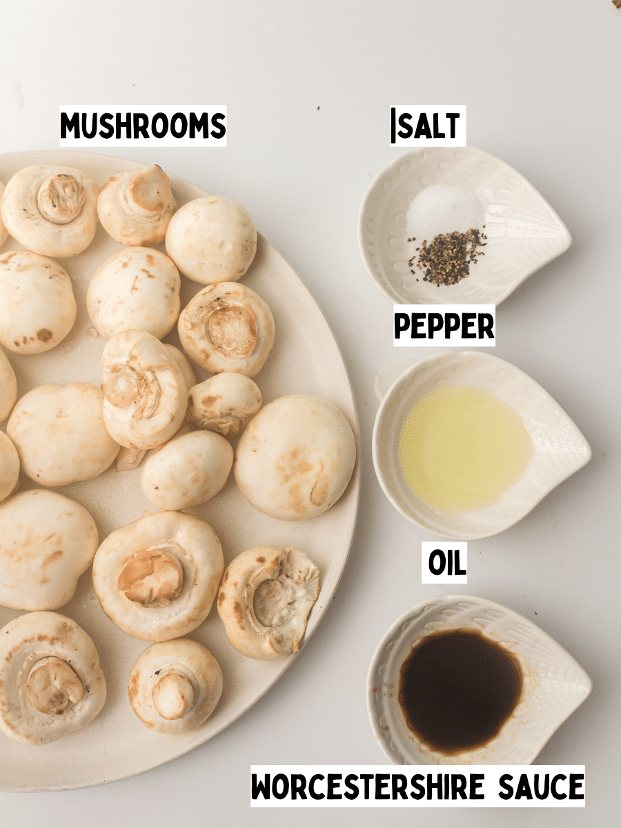 Air Fryer Mushrooms ingredients 