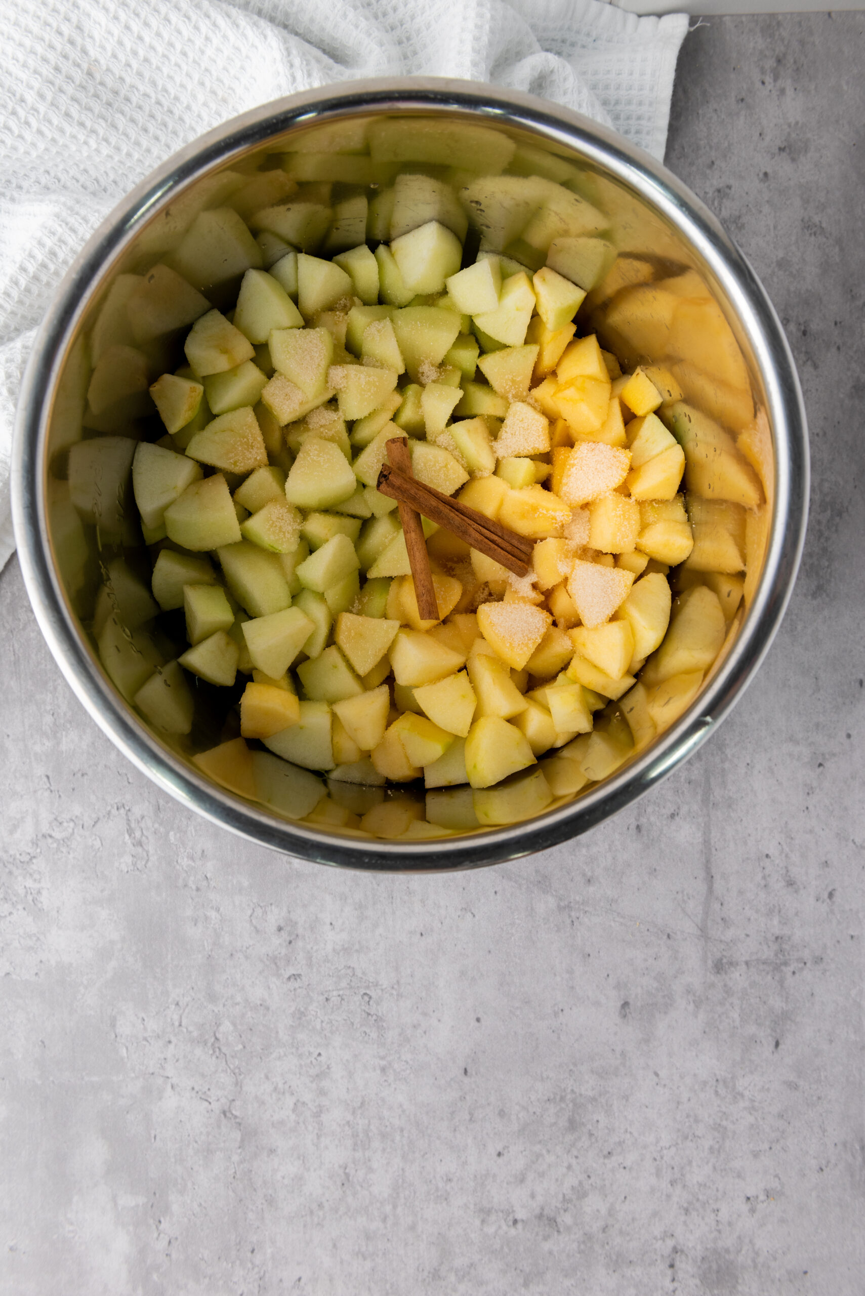 Apples peeled in the instant pot