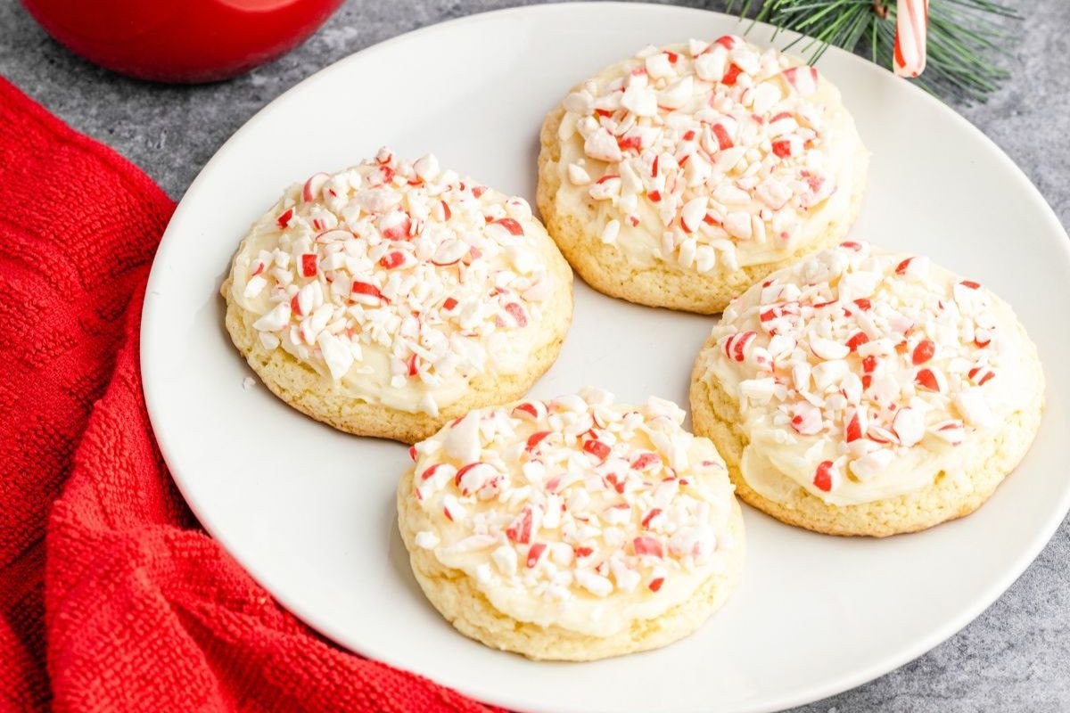 Christmas Cookies with Peppermint